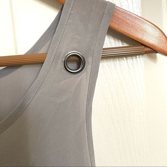 Bebe embellished grey  bib bubble tank  XXS - Picture 9 of 14